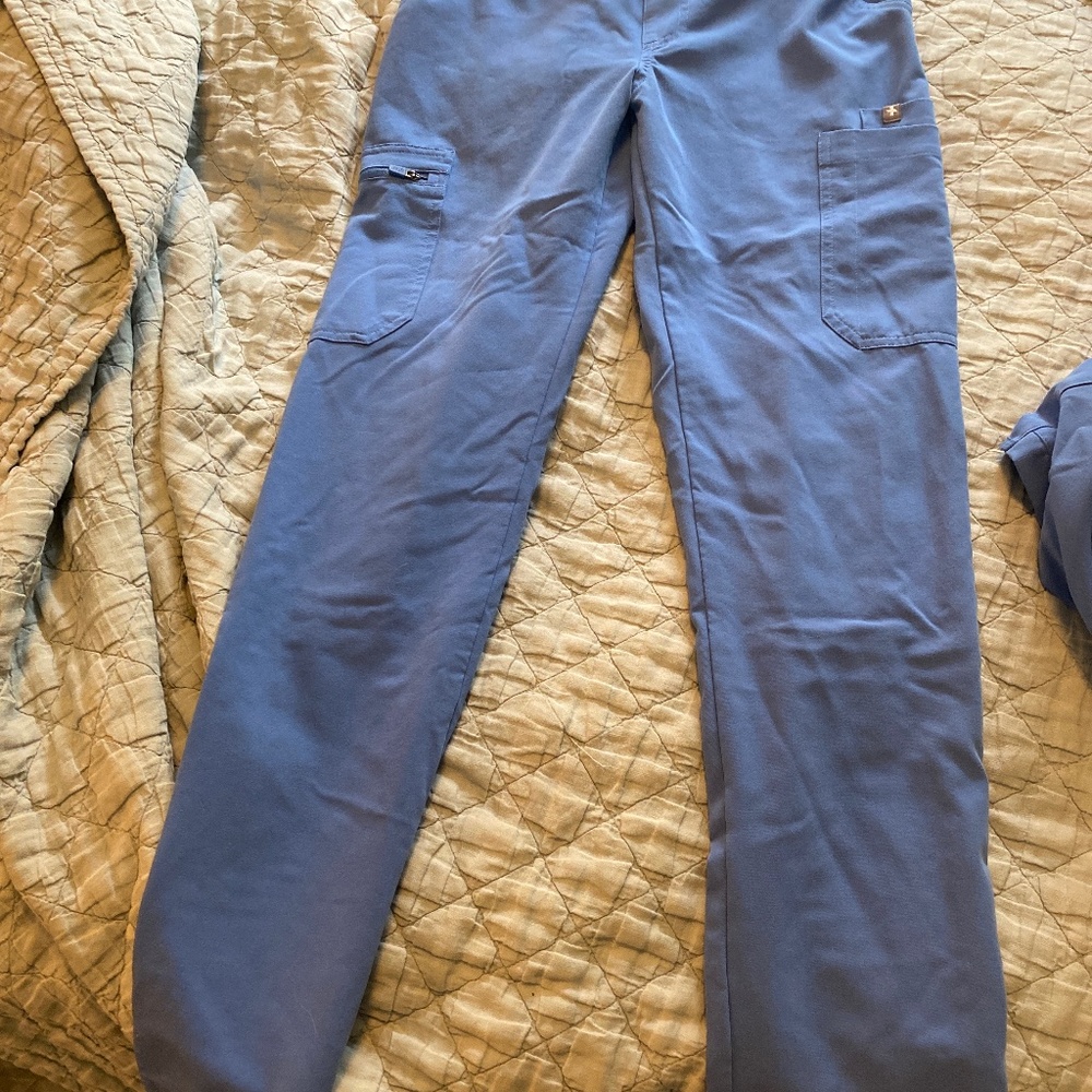 Figs zola skinny ceil blue xs